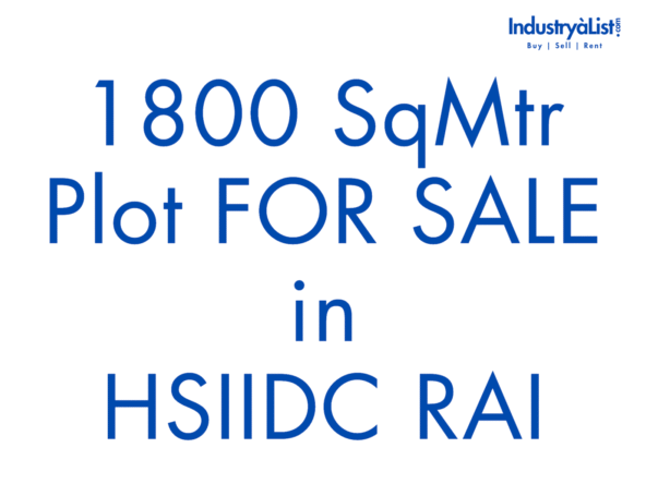 Plot for sale in Rai Industrial Area