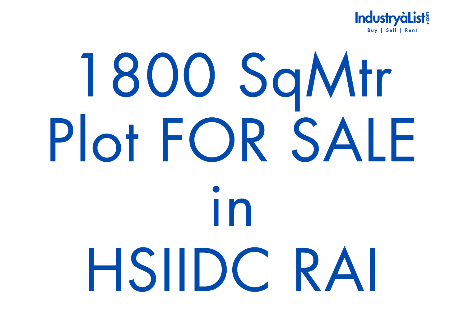 Plot for sale in Rai Industrial Area
